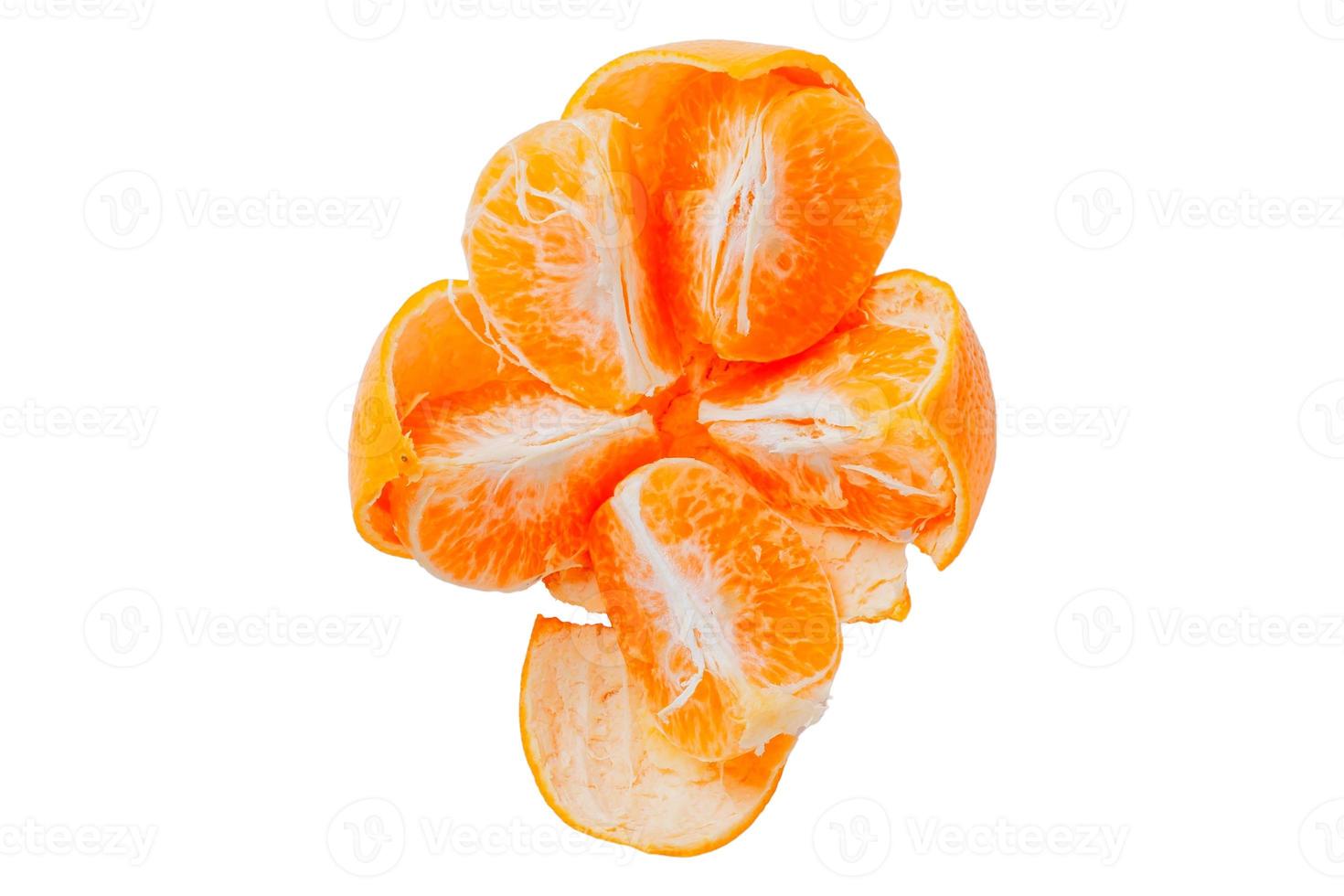 4534 laranja tangerina isolado em uma transparente fundo foto