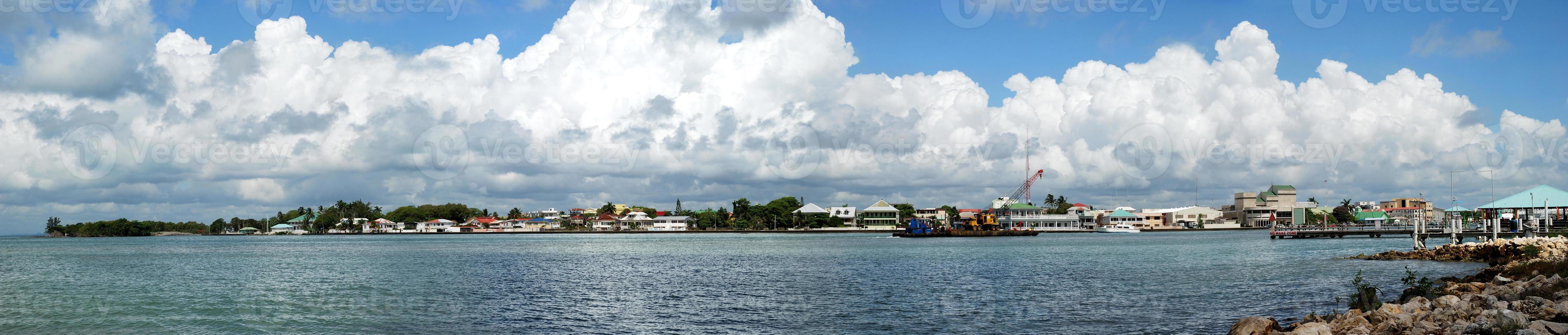 belize cidade baía panorâmico Visão foto