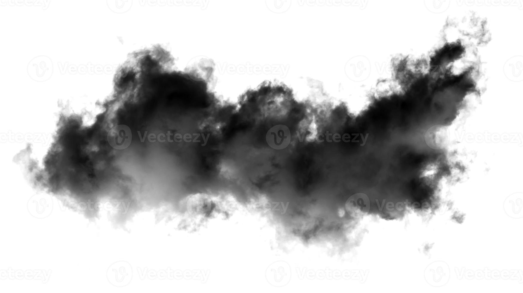 nuvem branca isolada no fundo branco, textura de fumaça, efeito de pincel foto