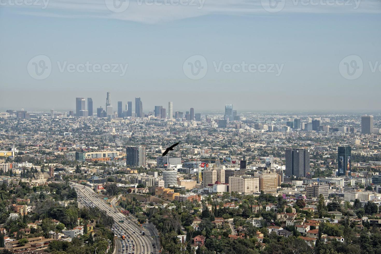 los angeles vista de mulholland drive foto