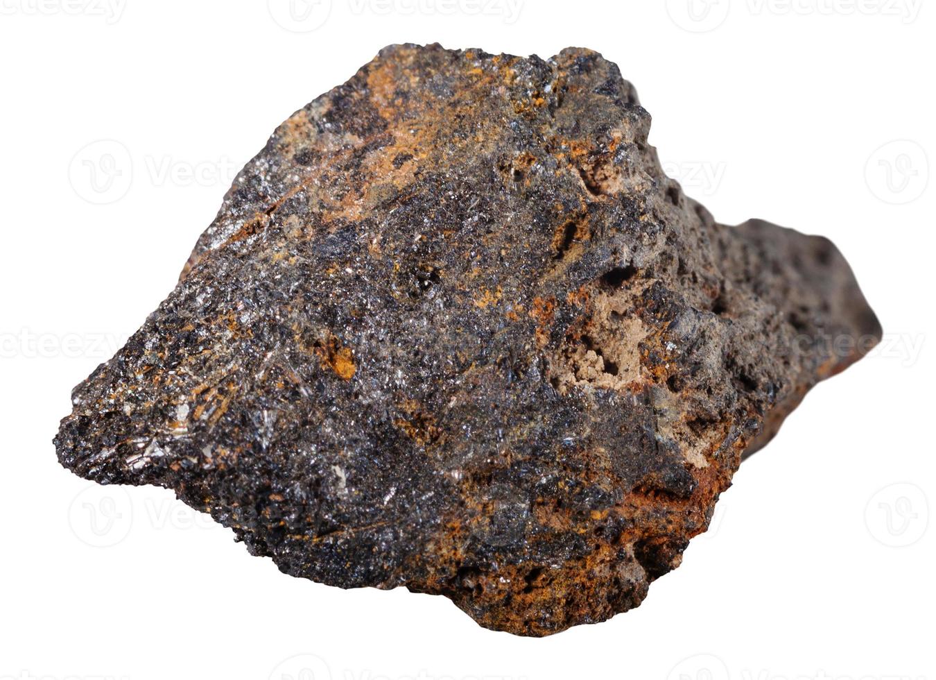 psilomelano Preto hematita mineral pedra foto