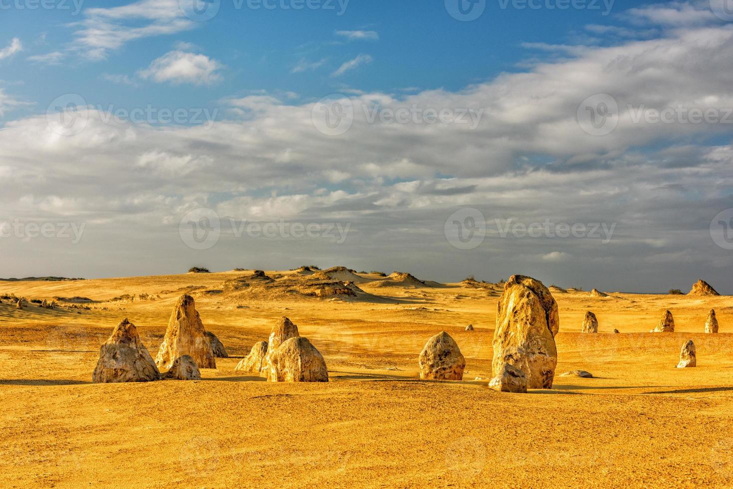 pinnacles park no oeste da austrália foto