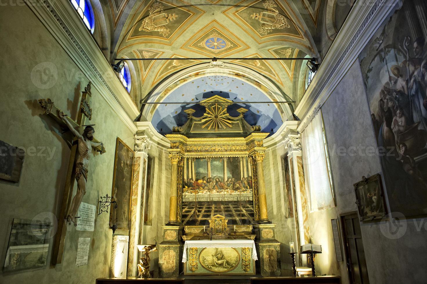 medieval Igreja interno Visão foto