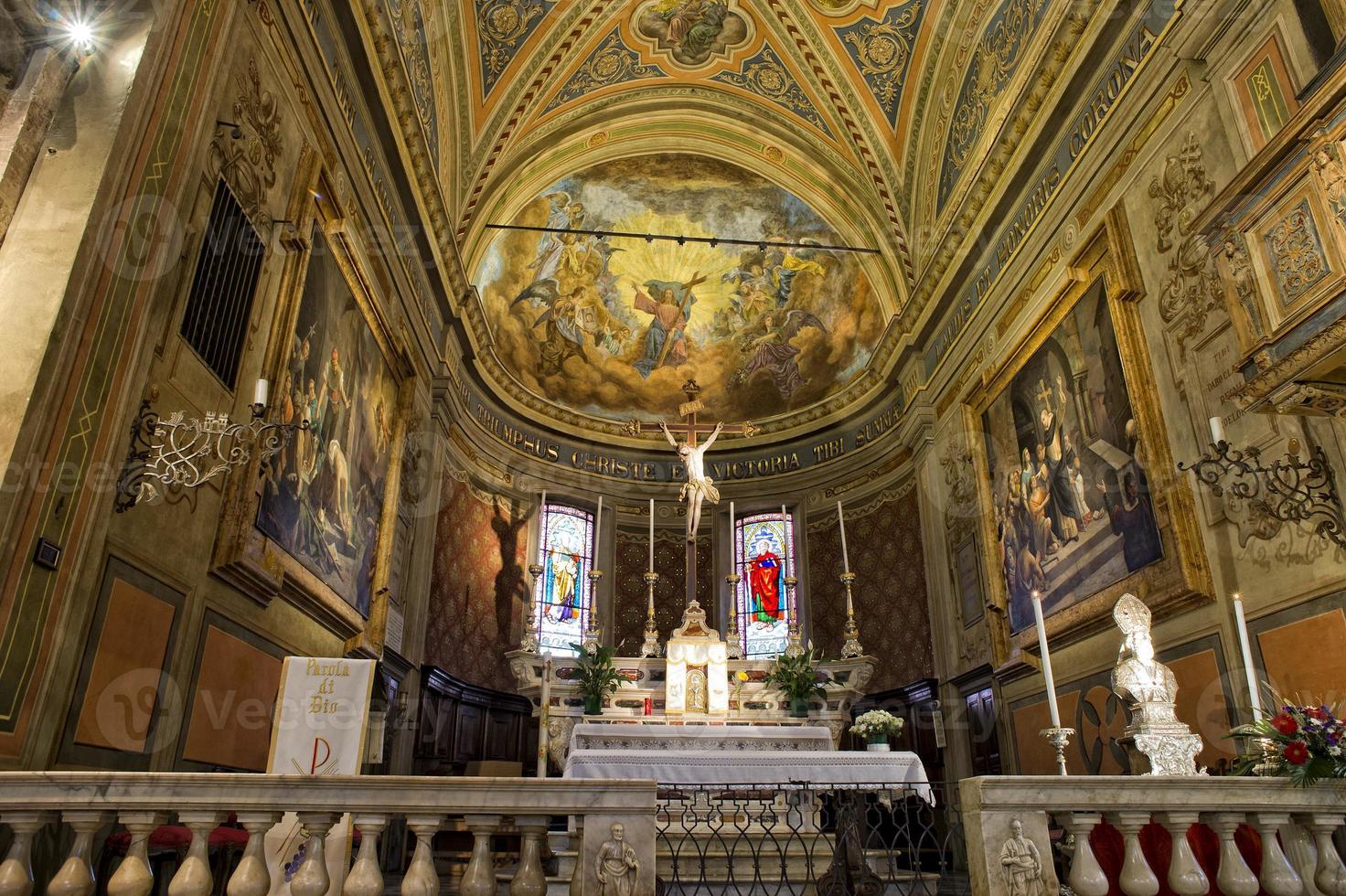 medieval Igreja interno Visão foto