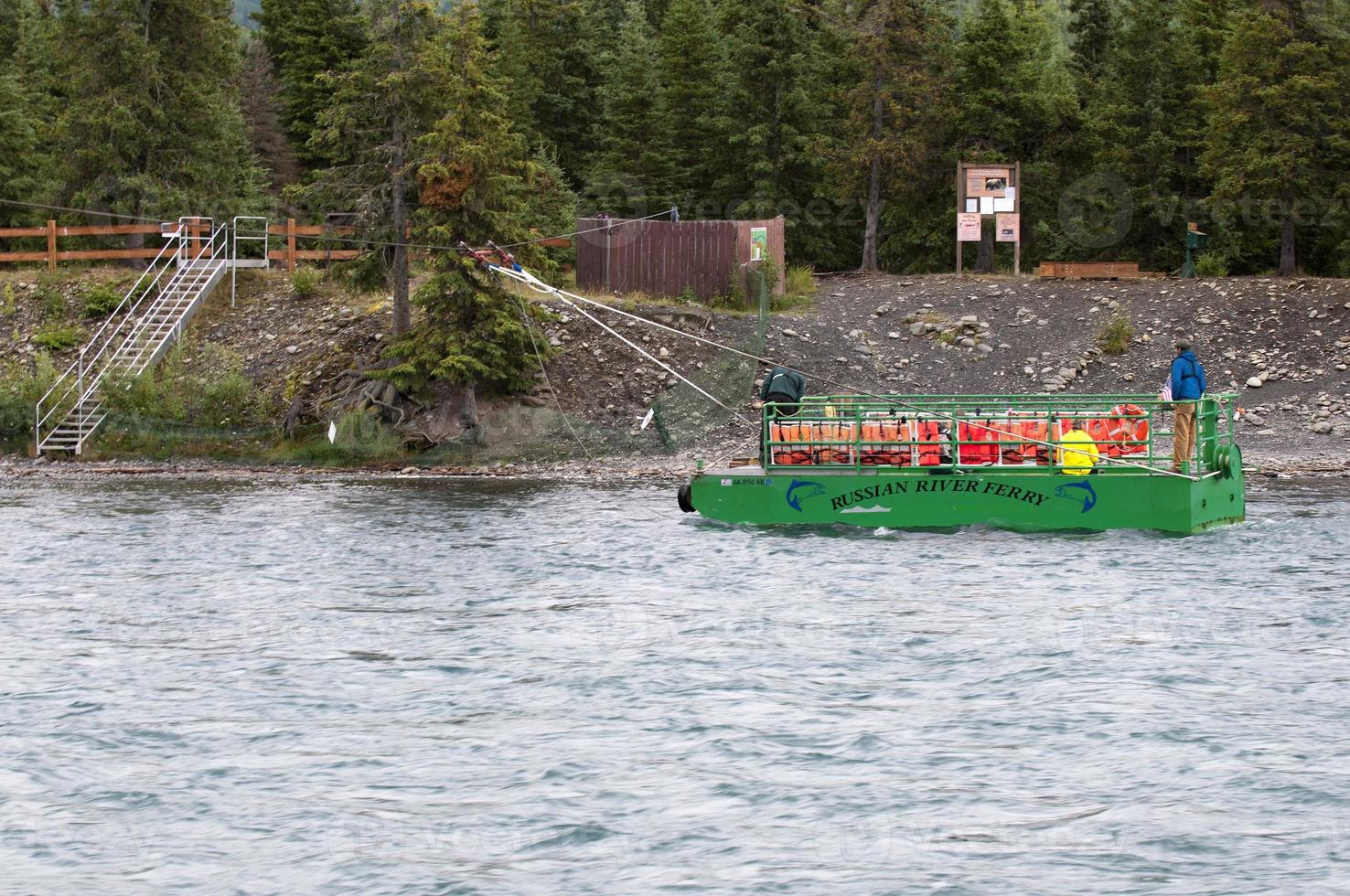 russo rio balsa, perto tanoeiro pousar, Alaska foto