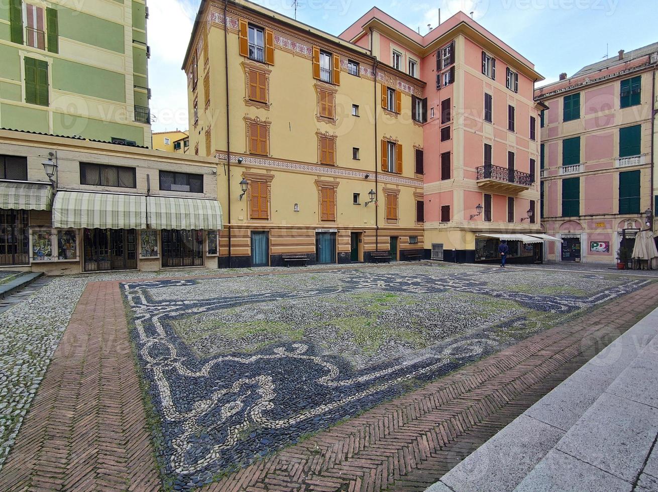 varazze antiga igreja medieval catedral santo ambrogio lugar mar pedra feita tapete foto