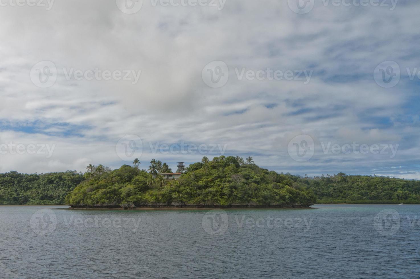 cartaz de água cristalina do paraíso da polinésia foto