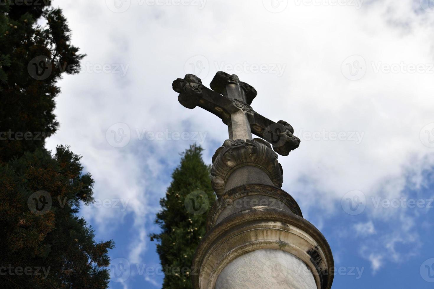 Inglês cemitério dentro Florença Maravilhoso estátuas foto