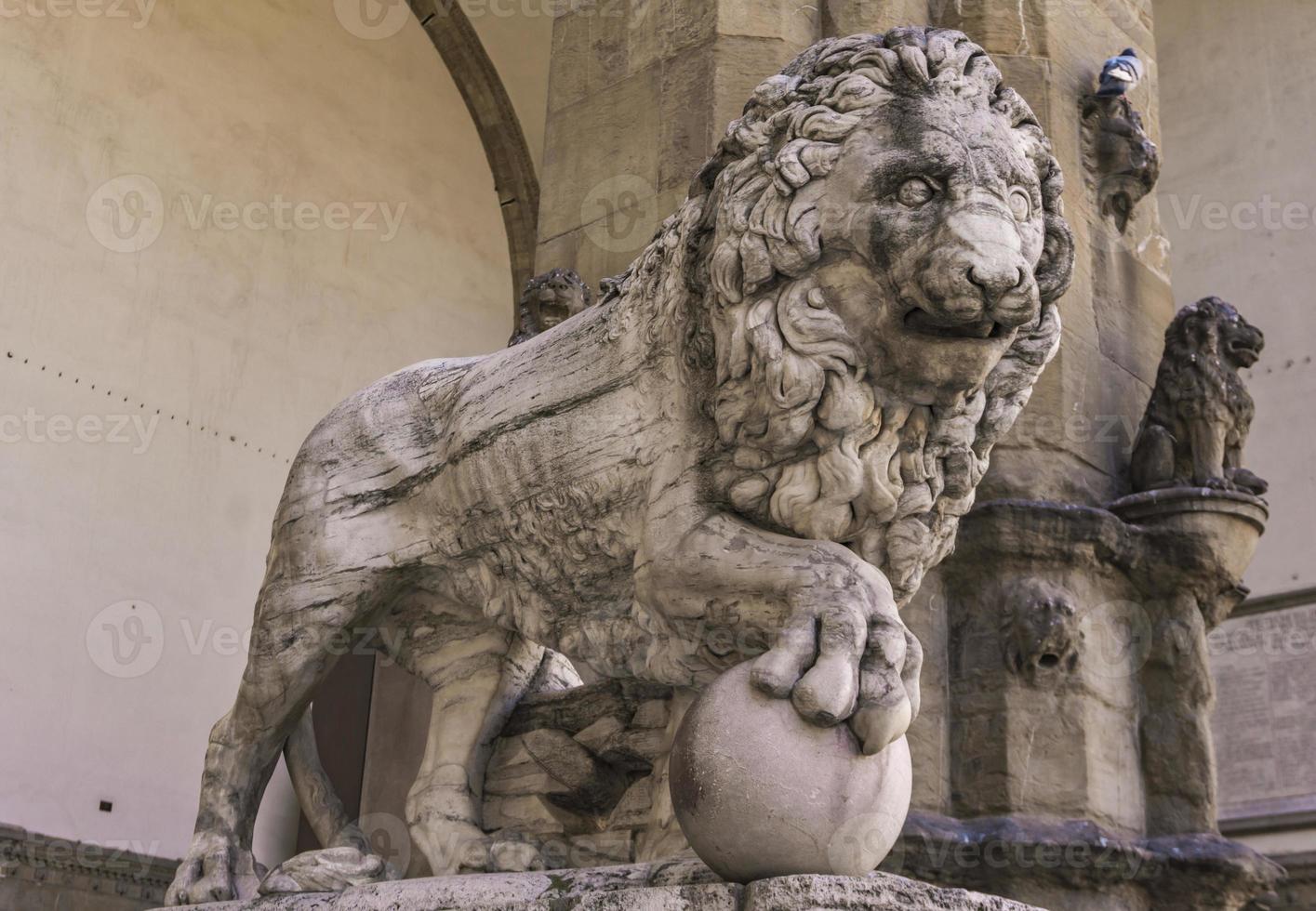 leões medici de florença, itália foto