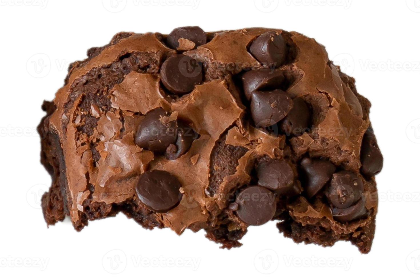 5116 Brownie chocolate isolado em uma transparente fundo foto