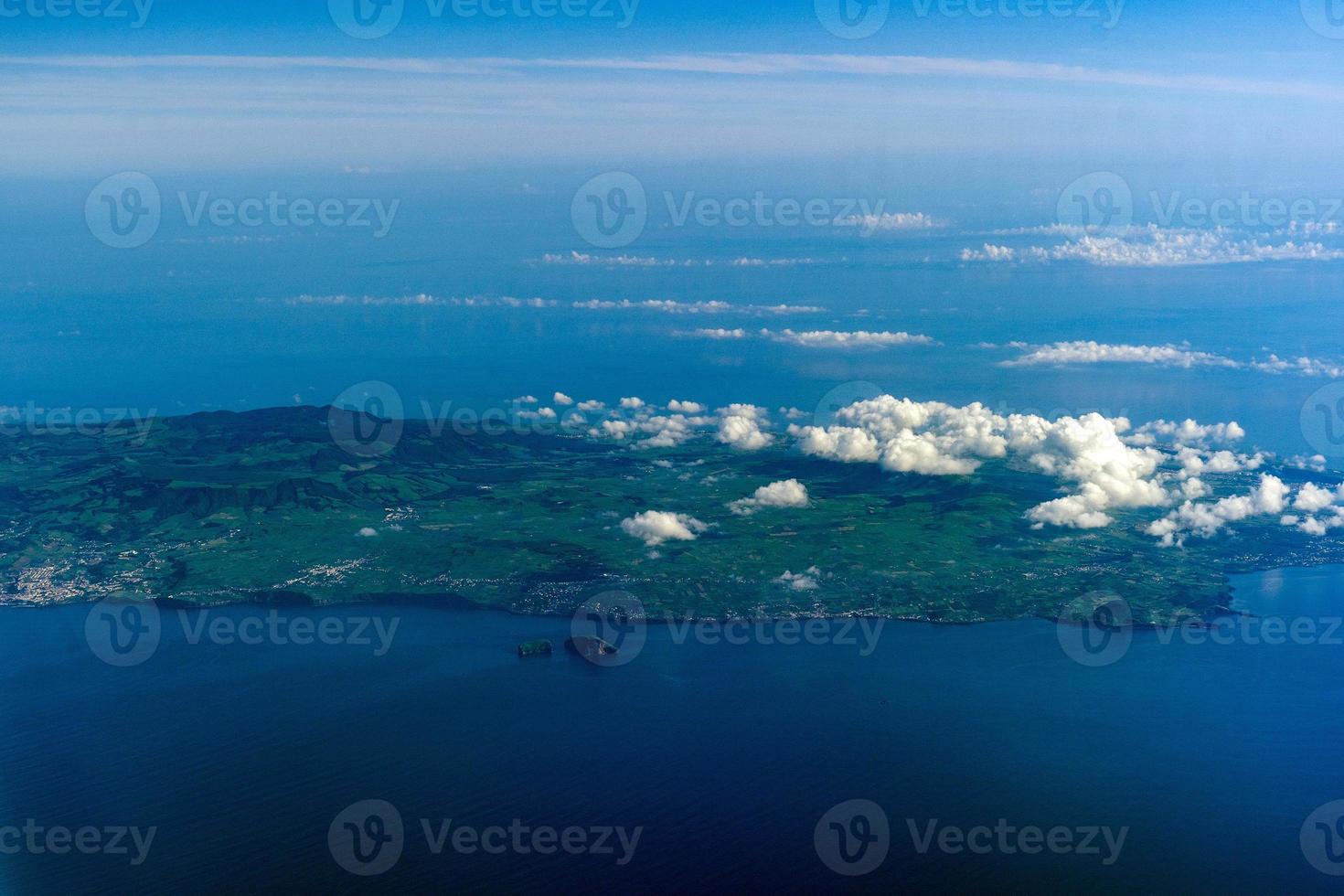 vista aérea da ilha terceira dos açores foto