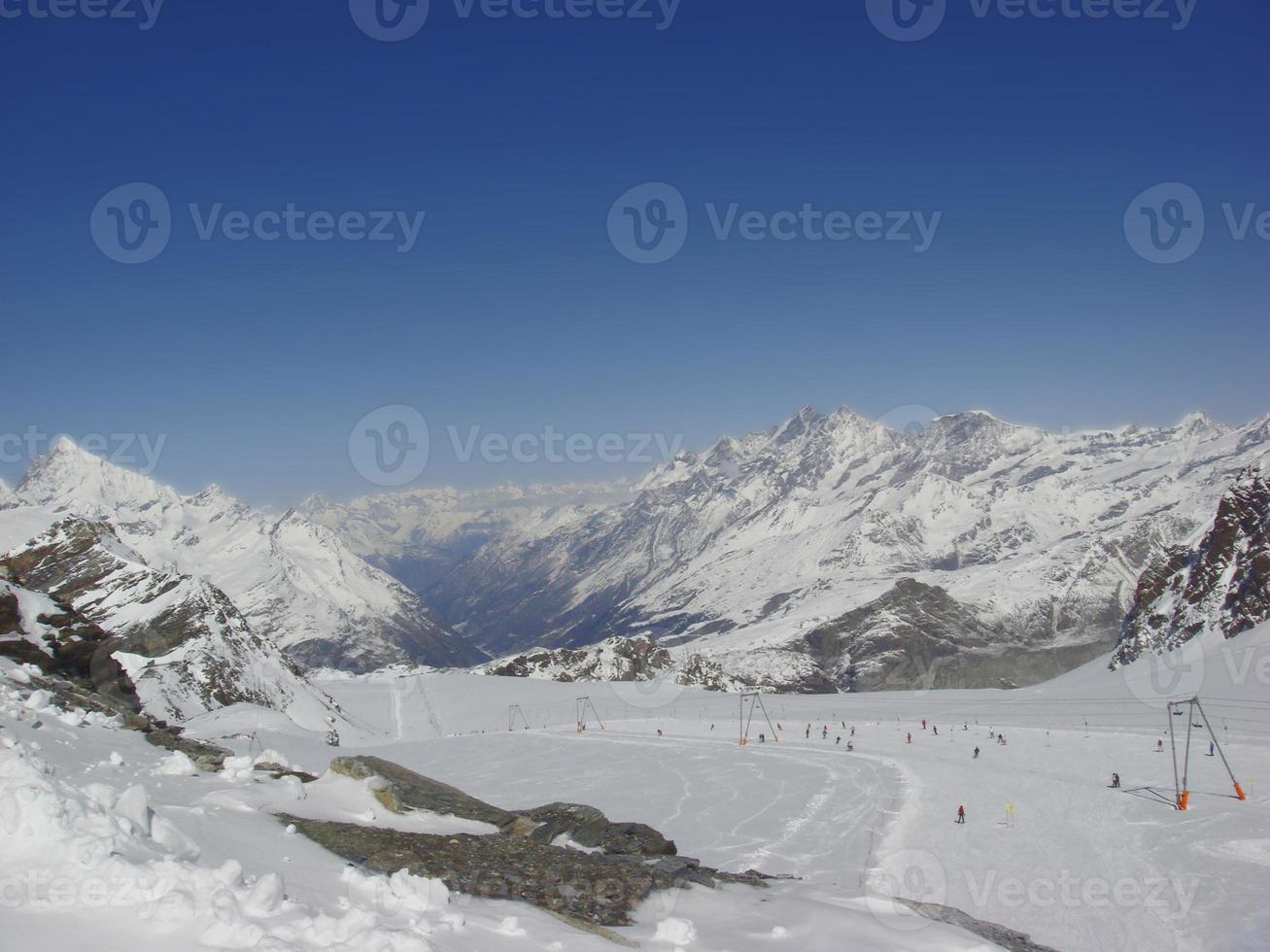 vista de cervino kleine matterhorn foto