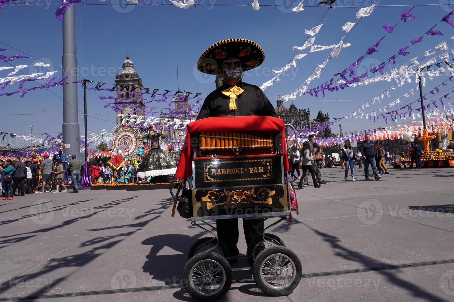 cidade do méxico, méxico - 5 de novembro de 2017 - celebração do dia dos mortos foto