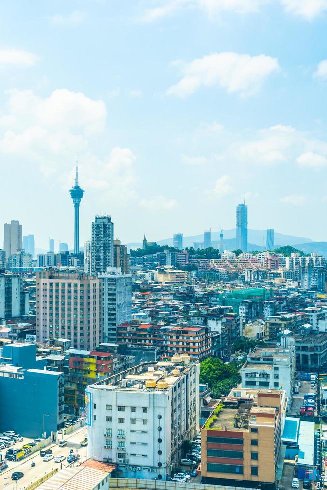 paisagem urbana da cidade de macau foto