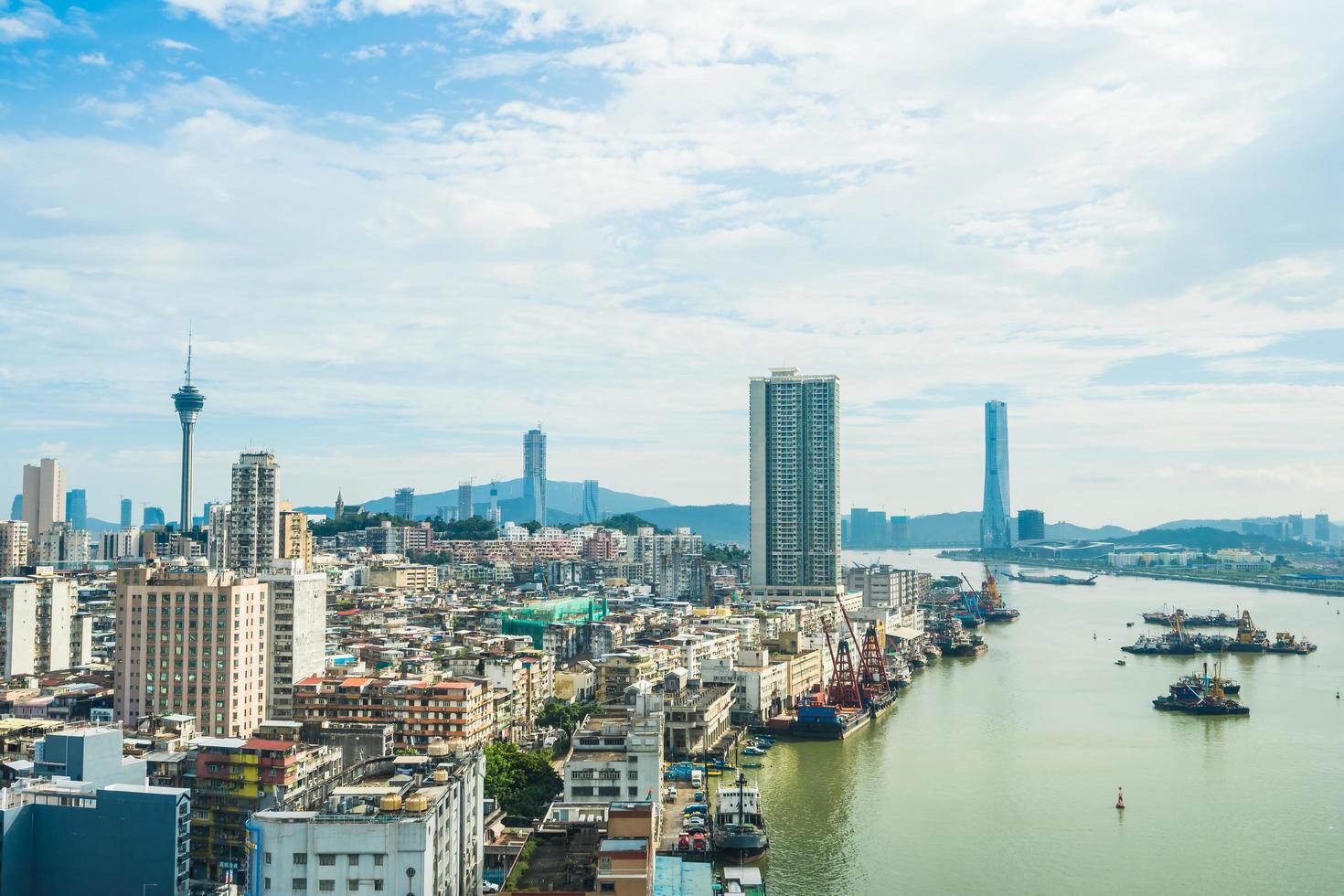 paisagem urbana da cidade de macau foto