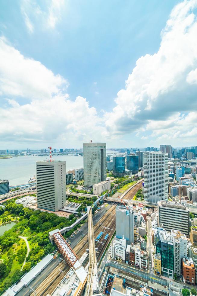 edifícios na cidade de Tóquio, Japão foto