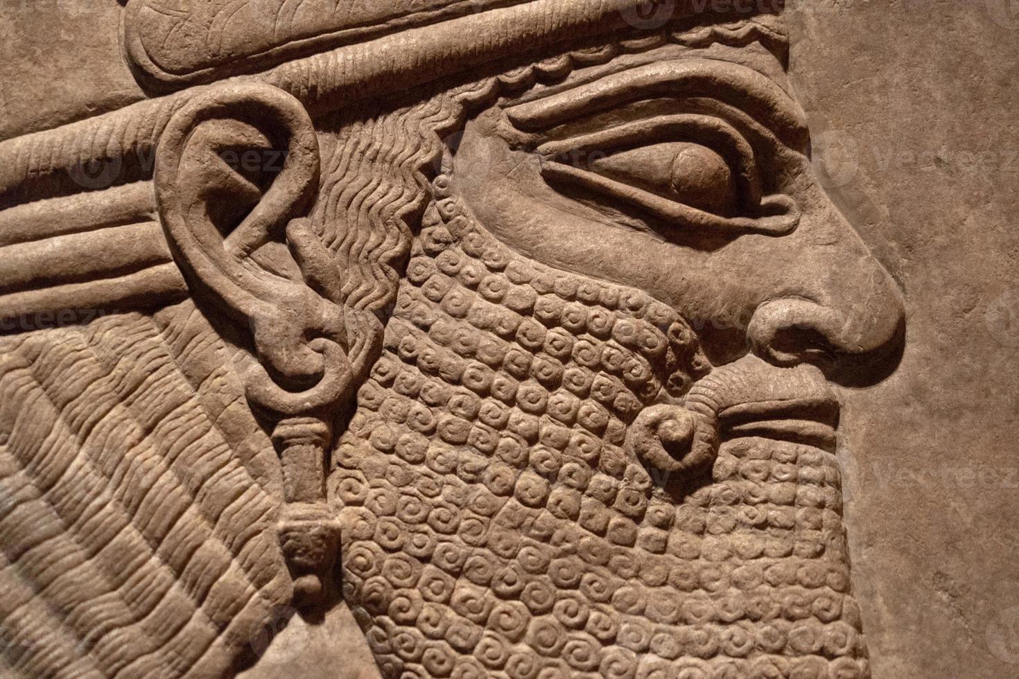 escultura da antiga babilônia e assíria da mesopotâmia foto