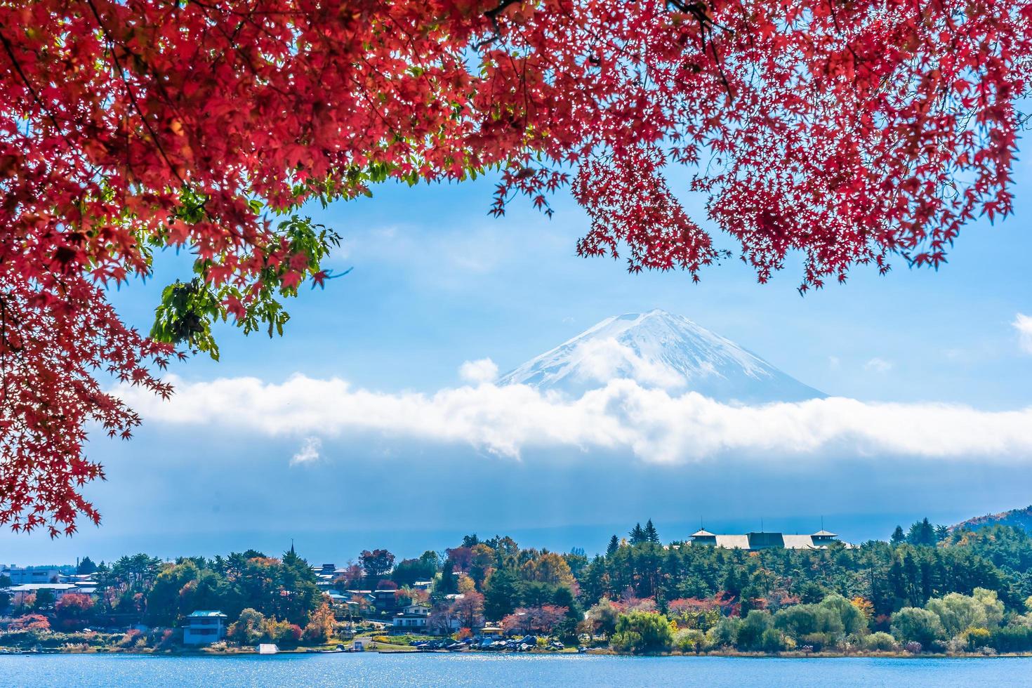 mt. Fuji no Japão no outono foto