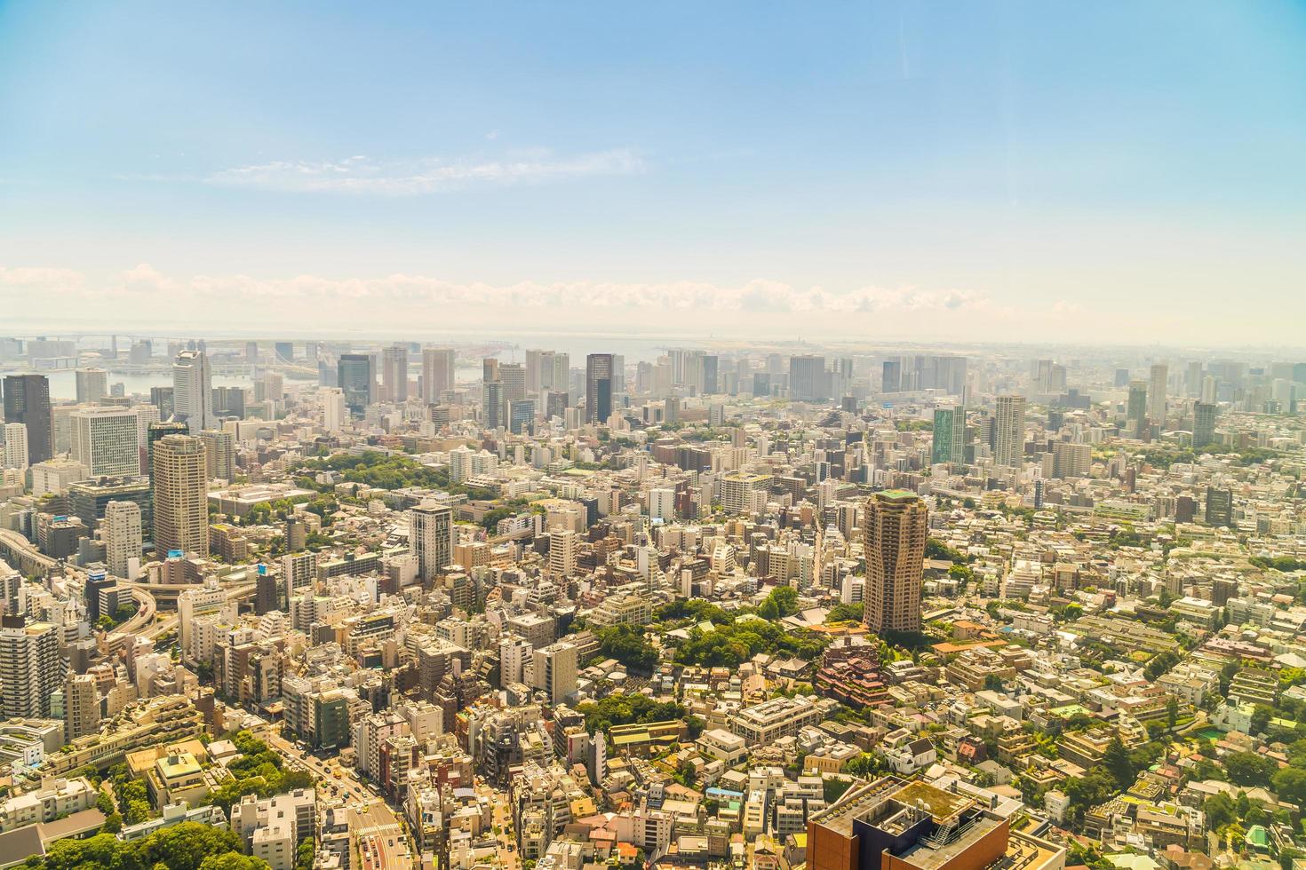 vista da cidade de Tóquio, Japão foto