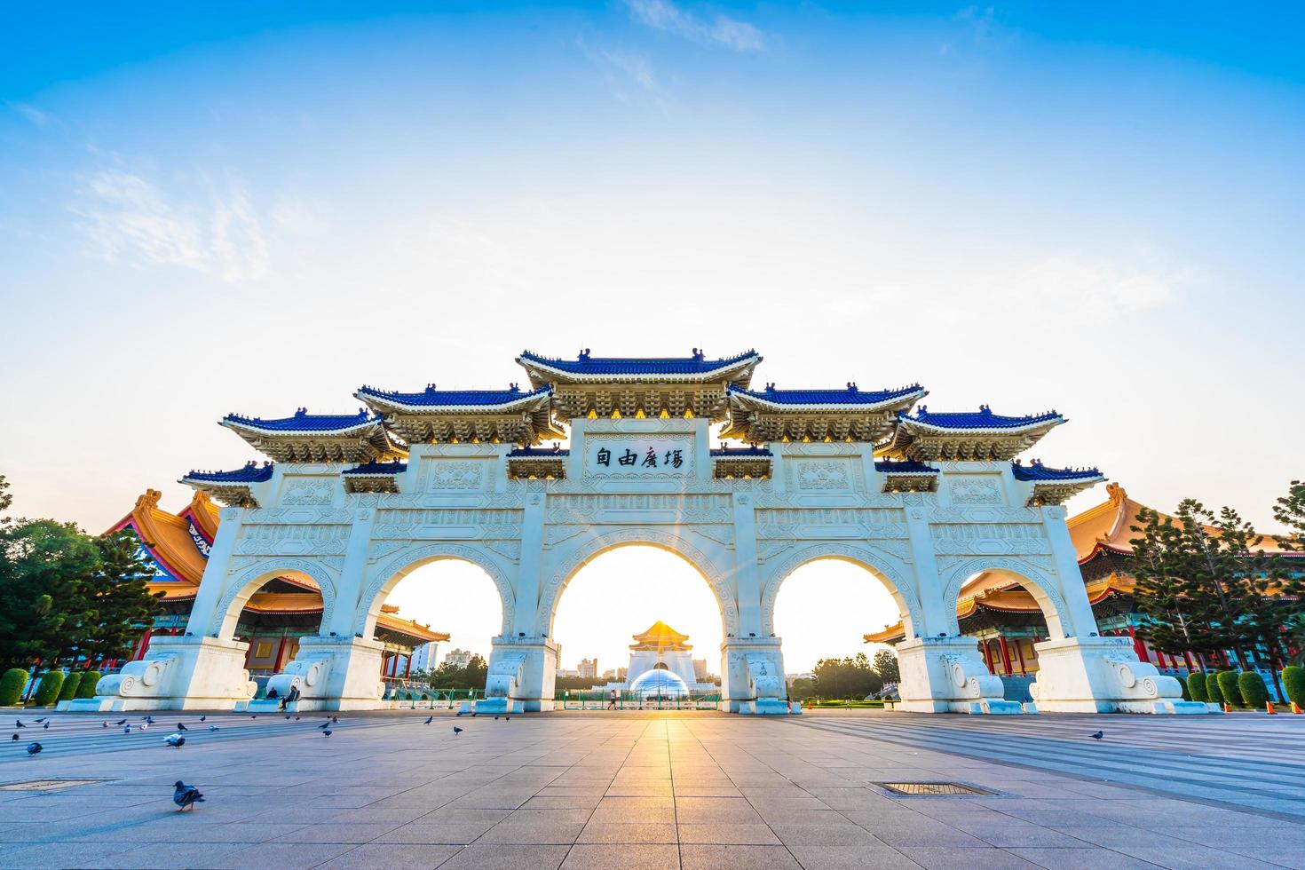 salão memorial de chiang kai-shek na cidade de taipei, taiwan foto