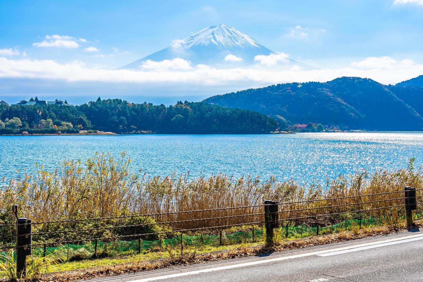 paisagem em torno de mt. Fuji no Japão no outono foto