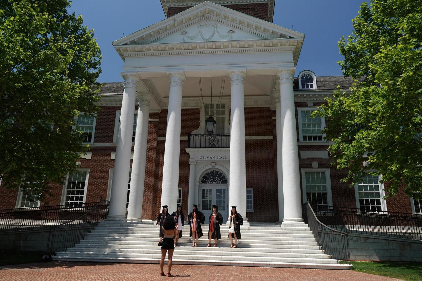 baltimore, eua - 21 de maio de 2018 - dia da formatura na universidade john hopkins foto