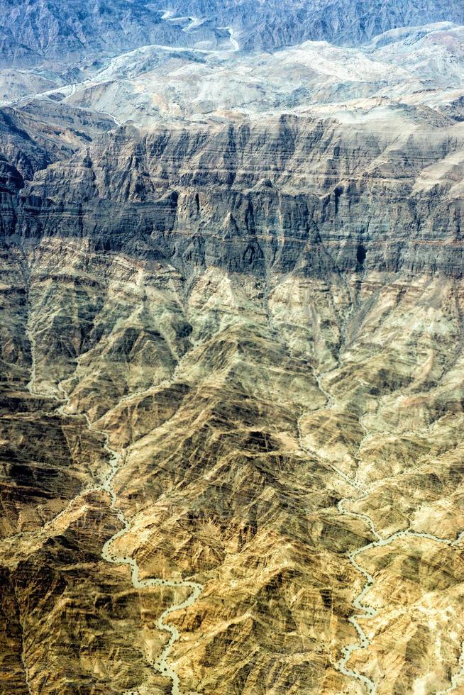 omã montanhas vista aérea paisagem foto
