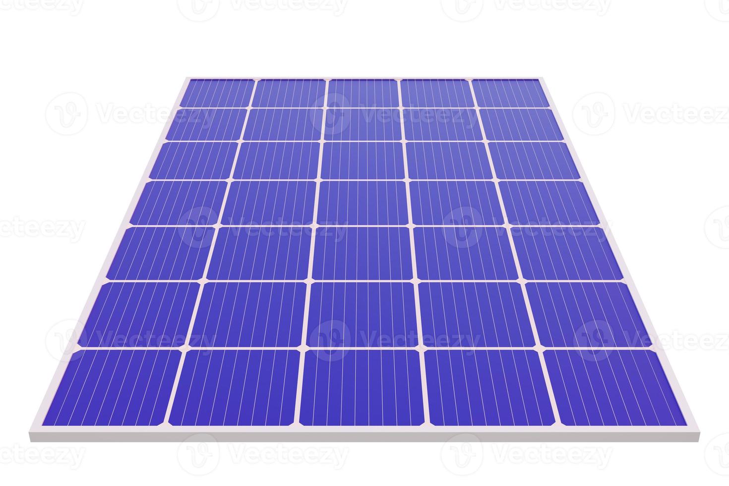 azul solar painéis ou pv para eletricidade geração moderno alternativo energia solar poder geração energia dentro a ecossistema 3d ilustração - recorte caminho foto