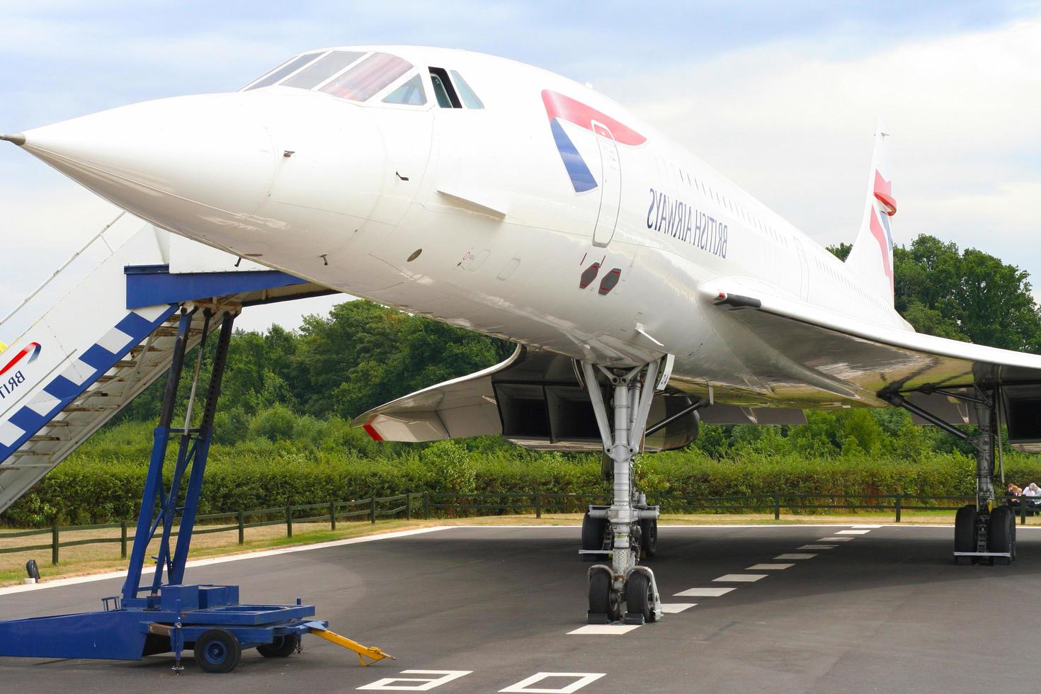 Manchester, Midlands, Reino Unido, 29 de julho de 2006 British Airways Concorde Supersonic Passenger Jet foto