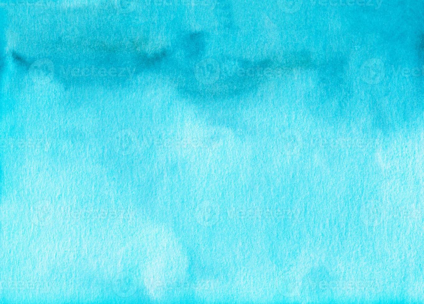 textura de fundo gradiente aquarela turquesa. pano de fundo ombre azul abstrato aquarelle. foto