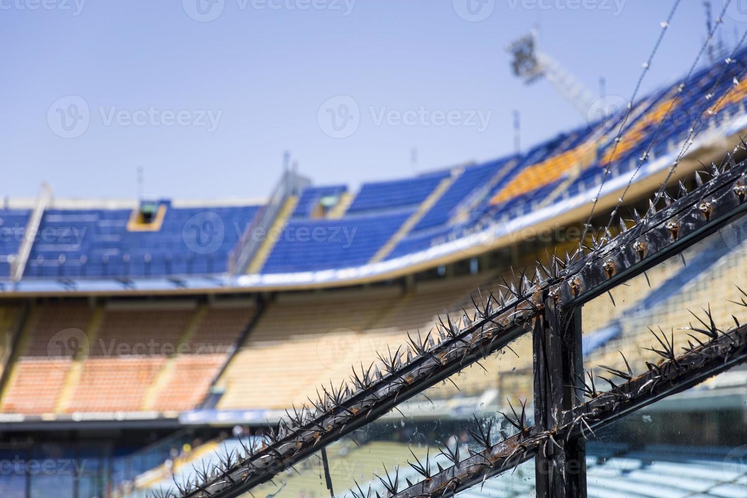 detalhe do estádio de futebol foto