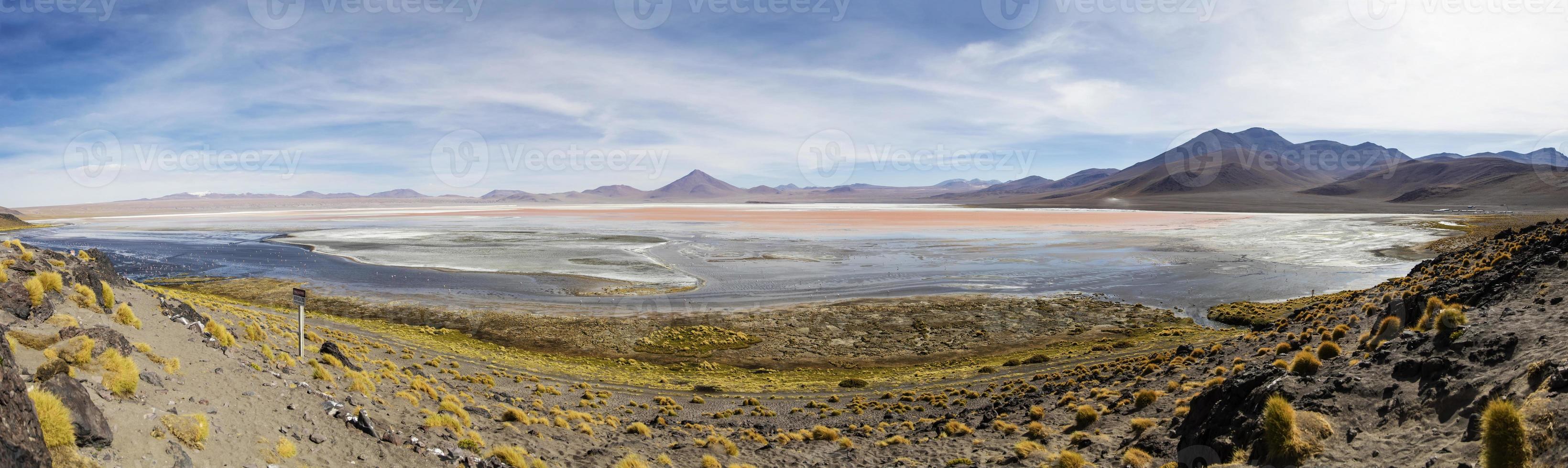 laguna colorada na bolívia foto