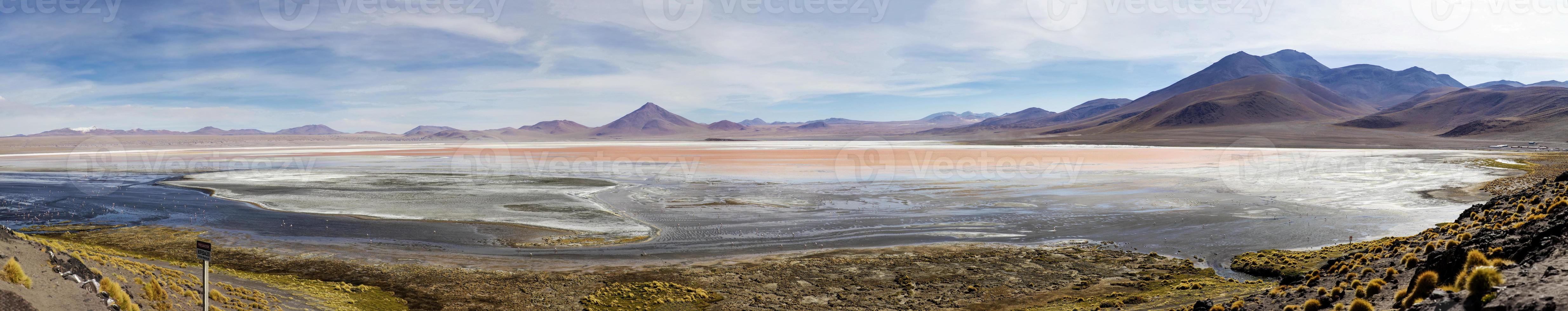 laguna colorada na bolívia foto