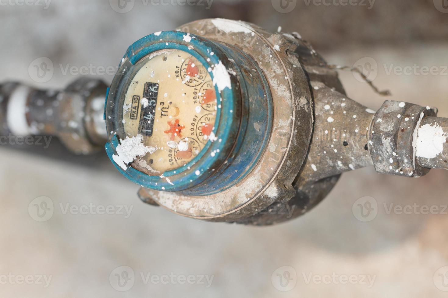 medidor para tubos de água e metal no formato da Tailândia foto