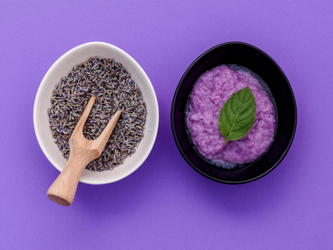 tratamento facial de lavanda foto