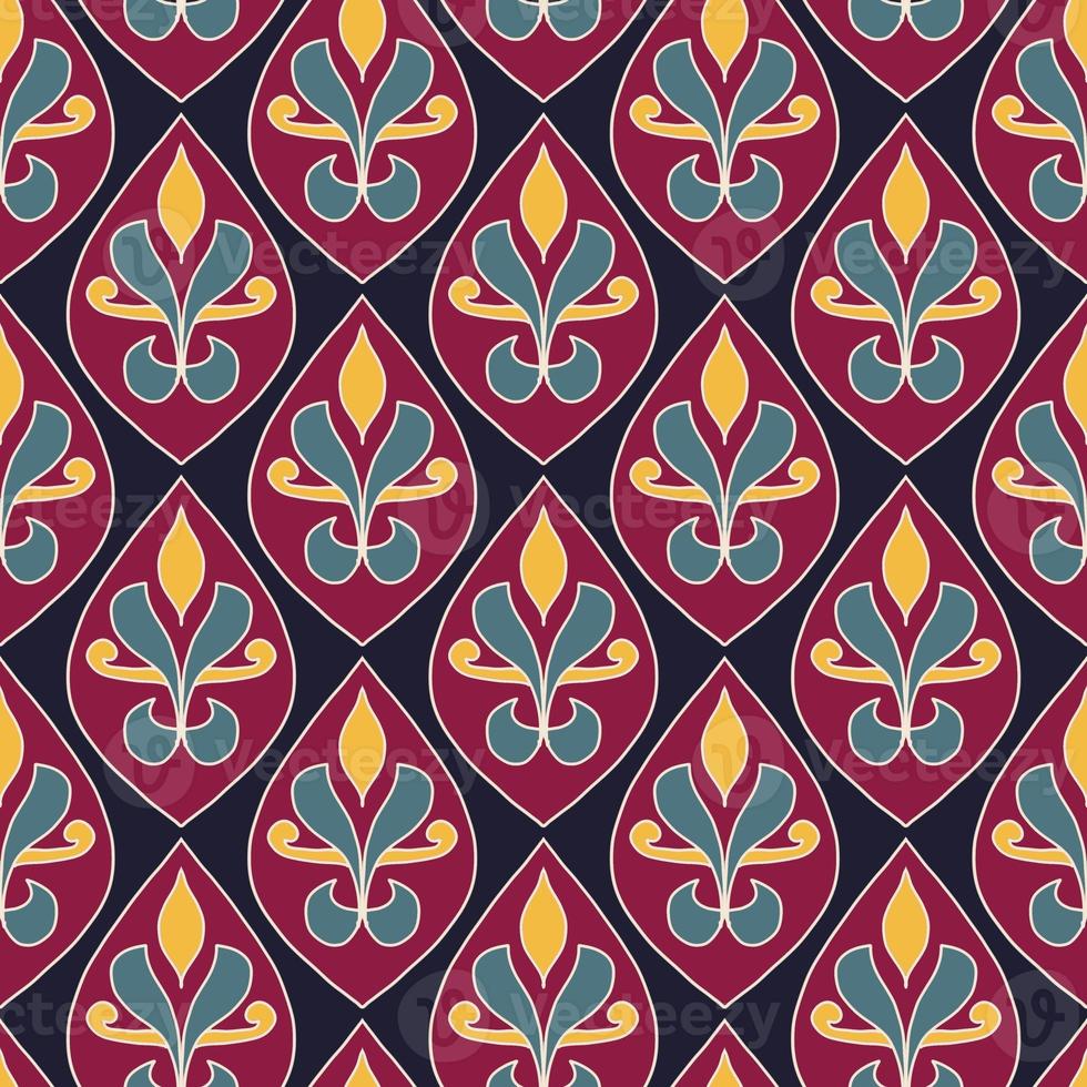 étnico ikat padrões geométrico nativo tribal boho motivo asteca têxtil tecido tapete mandalas africano americano Índia flor foto