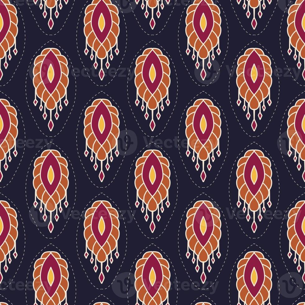 étnico ikat padrões geométrico nativo tribal boho motivo asteca têxtil tecido tapete mandalas africano americano Índia flor foto