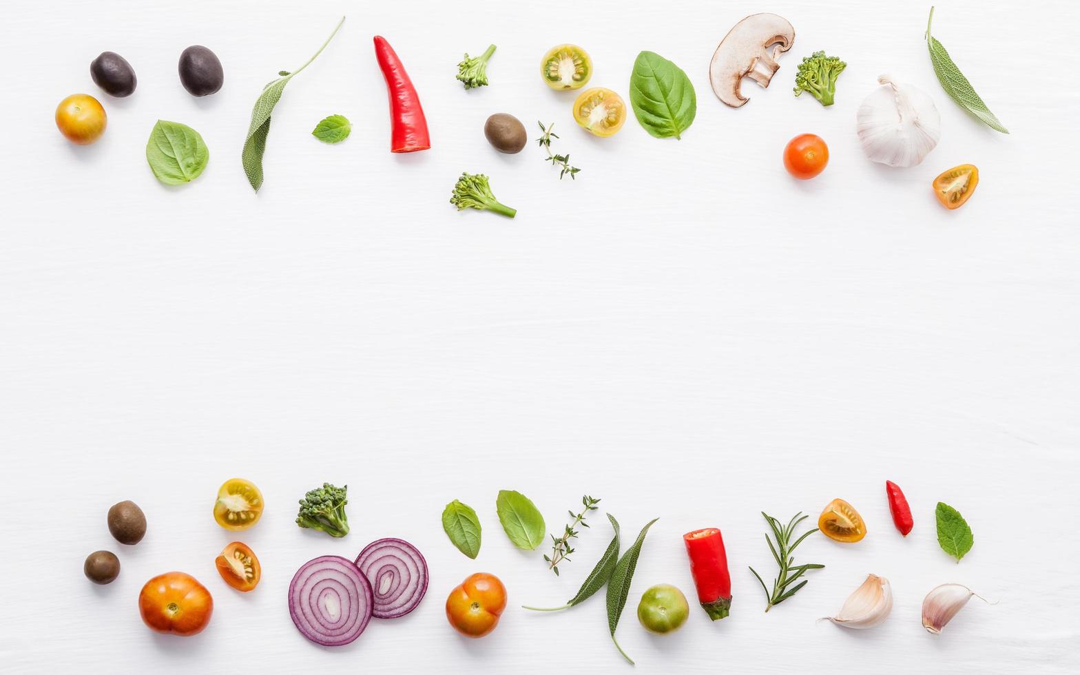 fronteira de ingredientes para cozinhar foto