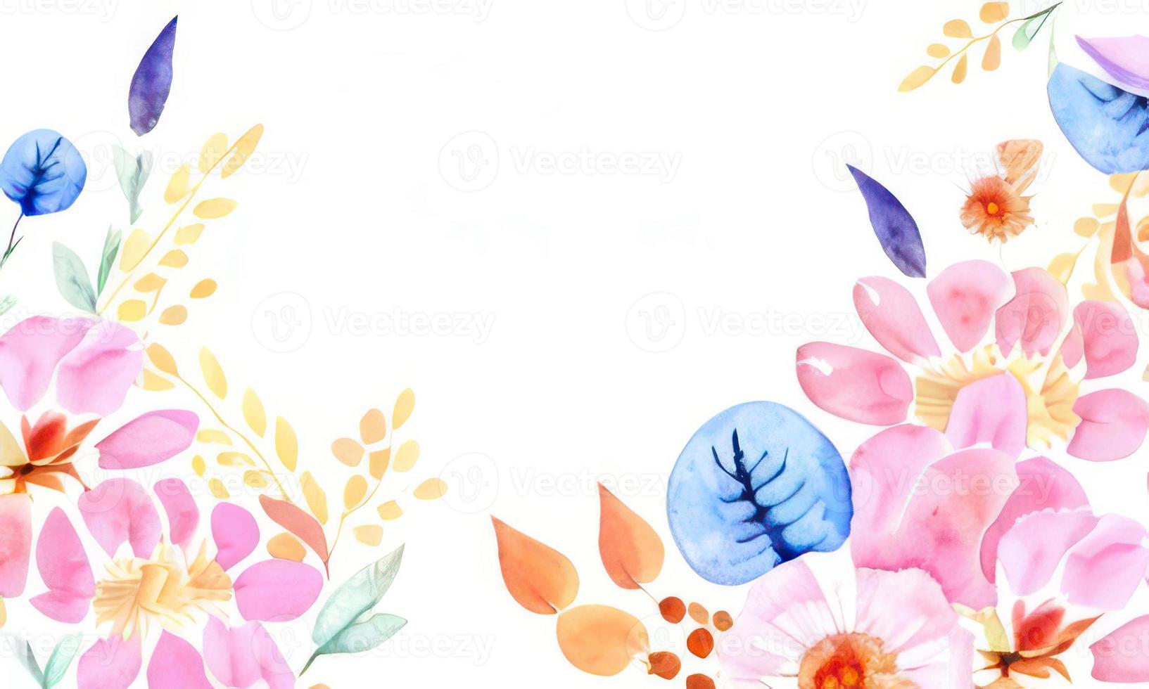 aquarela fundo floral foto