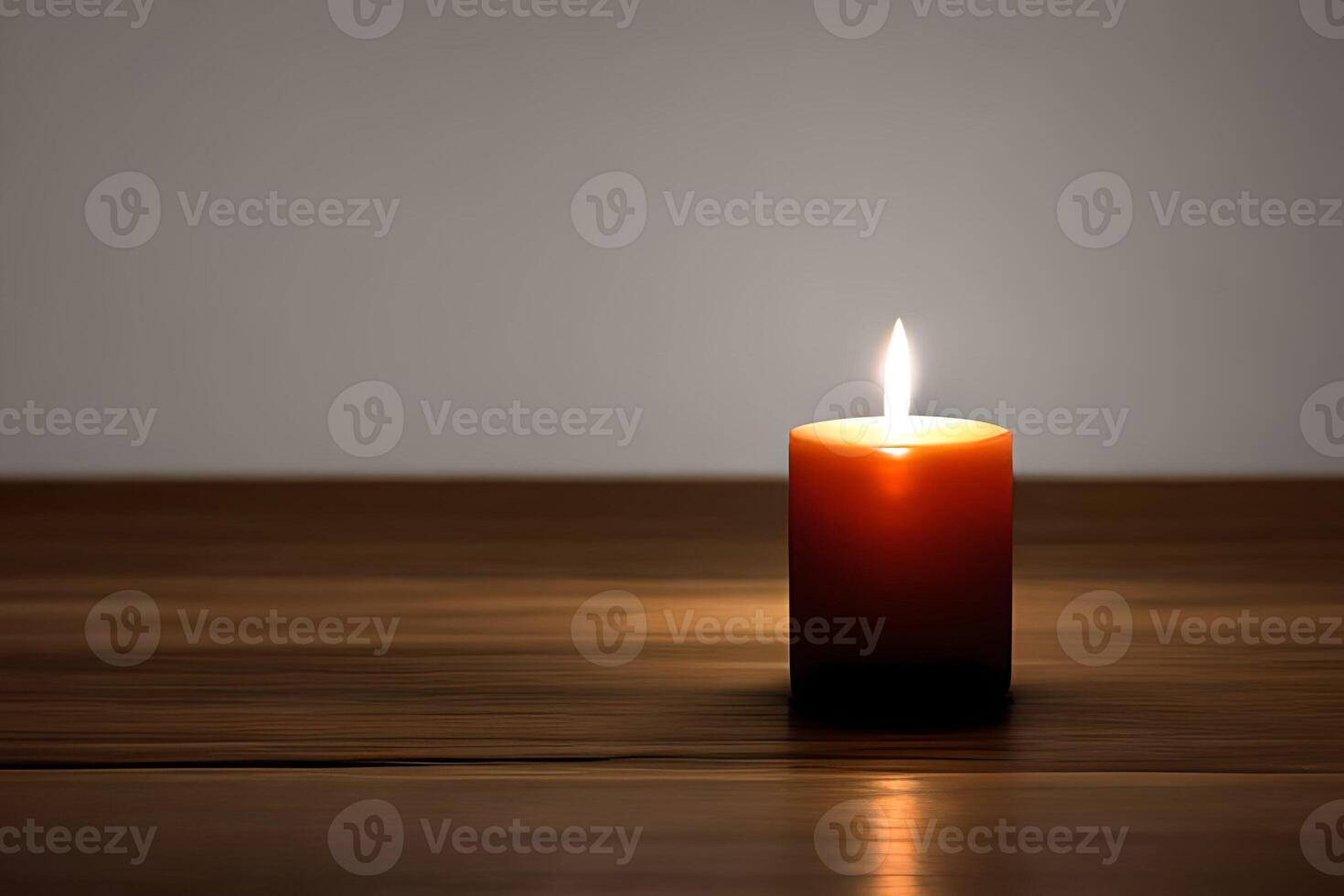 uma cativante fechar acima do uma vermelho vela capturar a essência do relaxamento, paz, elegância e graça para casamento, convites, espiritual ou religioso projeto, Incluindo casa decoração, ou qualquer ocasião. foto