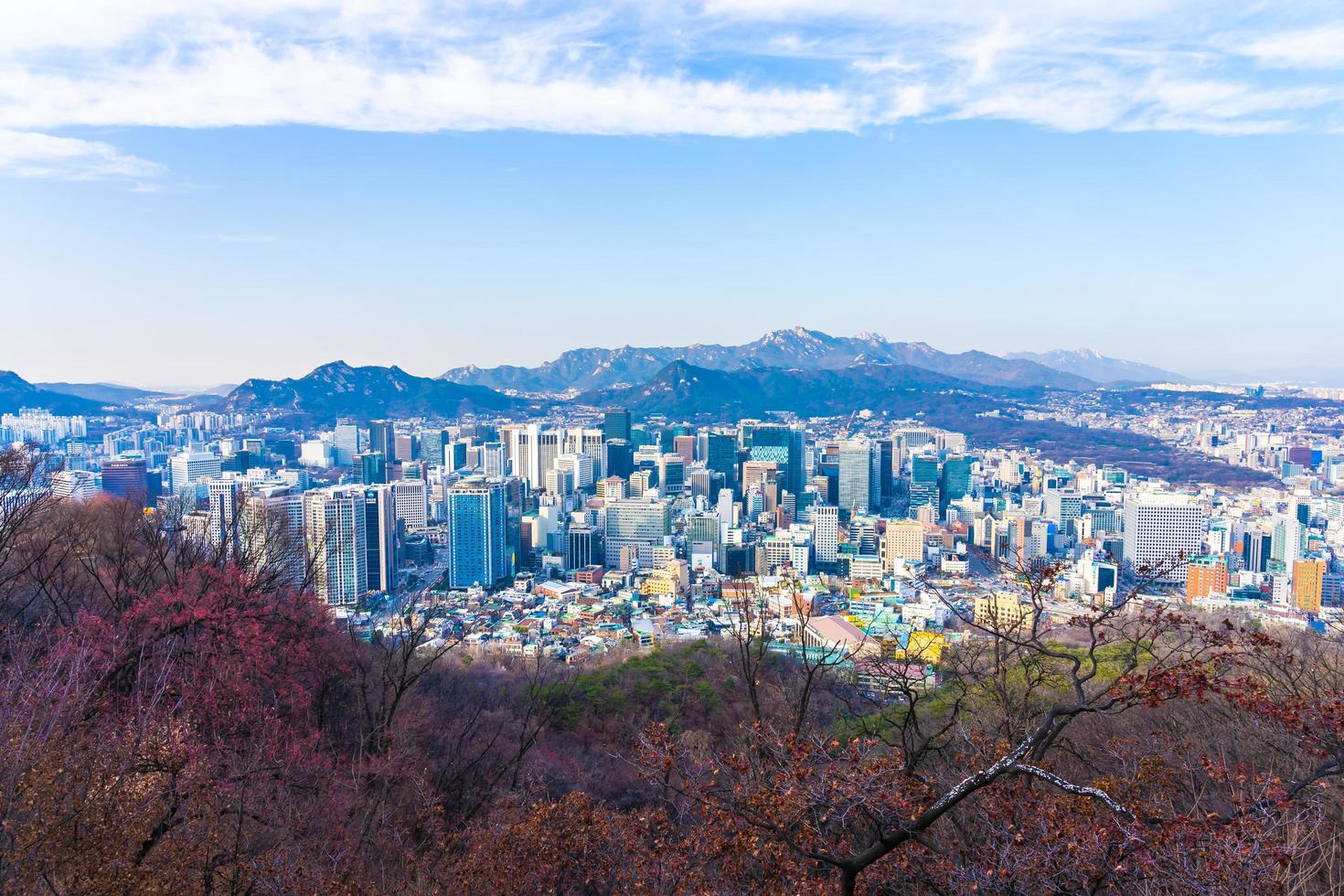 vista da cidade de seul, coreia do sul foto