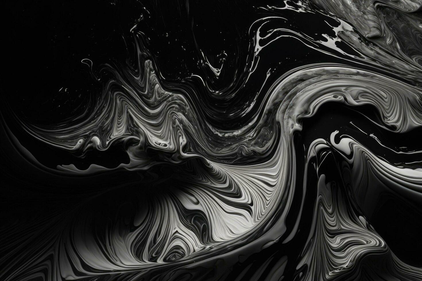 Preto mármore tinta textura acrílico pintado ondas textura fundo foto