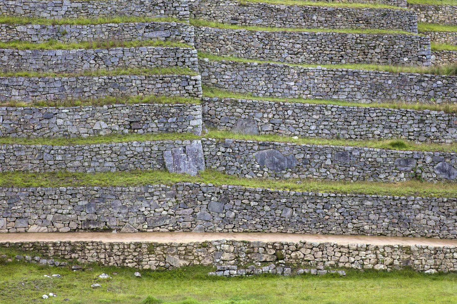 terraços de pedra verde foto