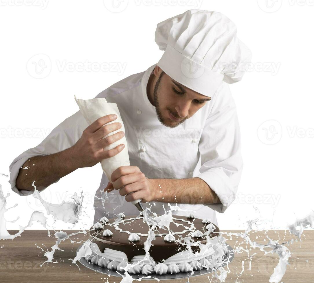 pastelaria chefe de cozinha decoração foto