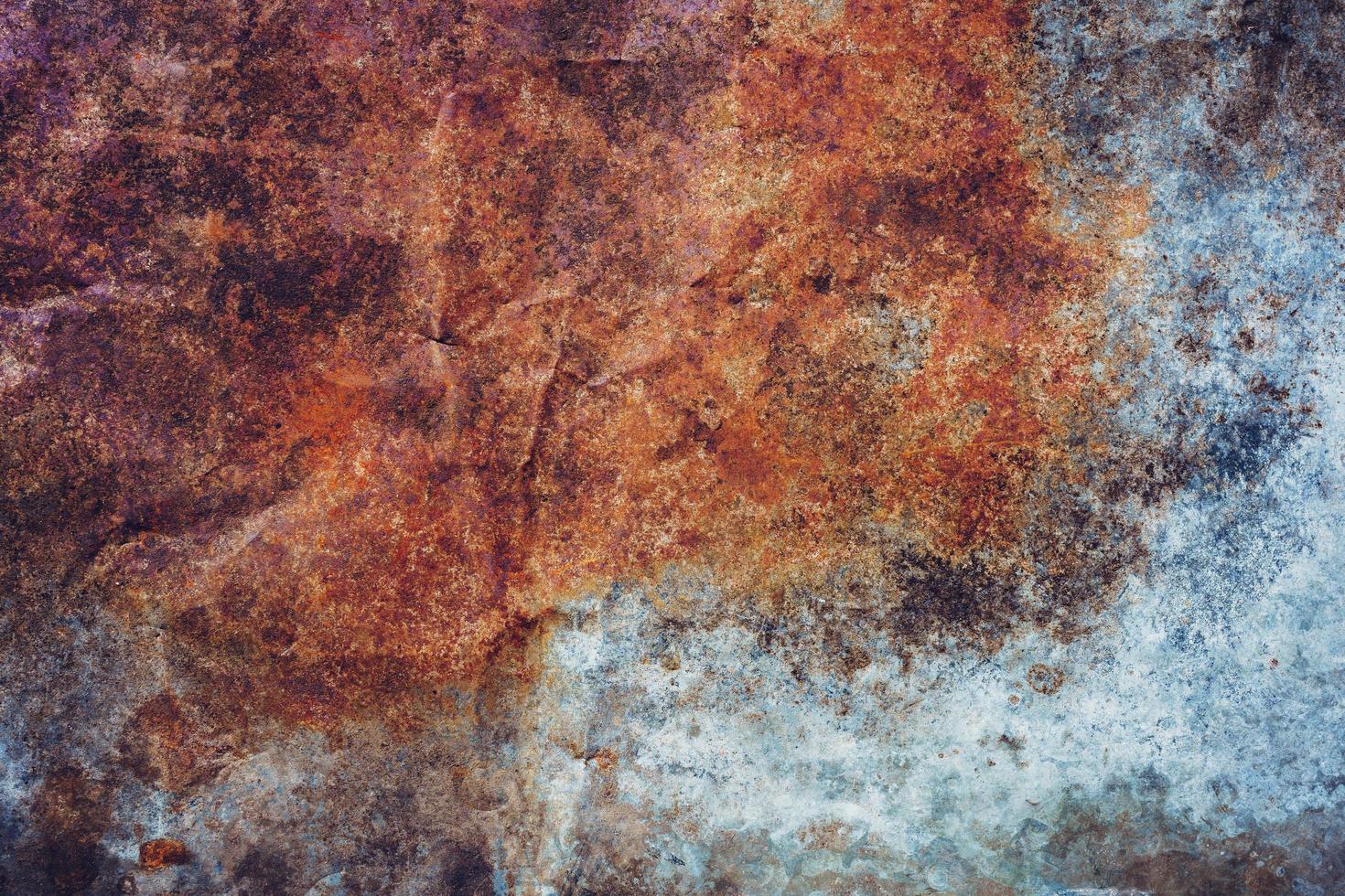 velho grunge zinco e oxidado fundo textura com cópia de espaço. foto