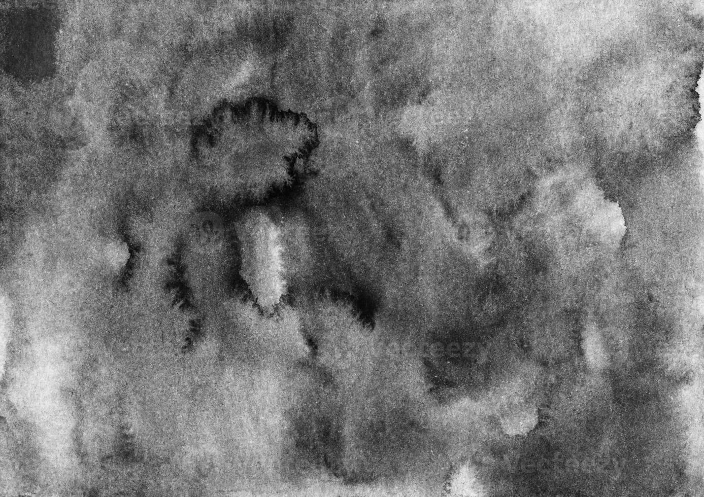aguarela Sombrio cinzento fundo textura. monocromático manchas em papel. foto