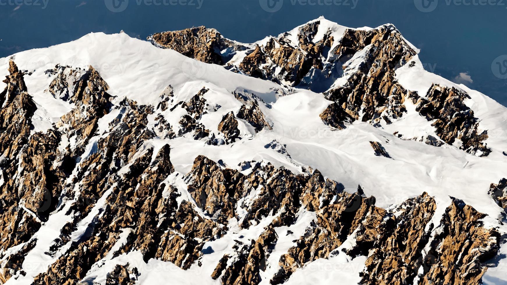 montanha neve panorama. abstrato ilustração arte foto