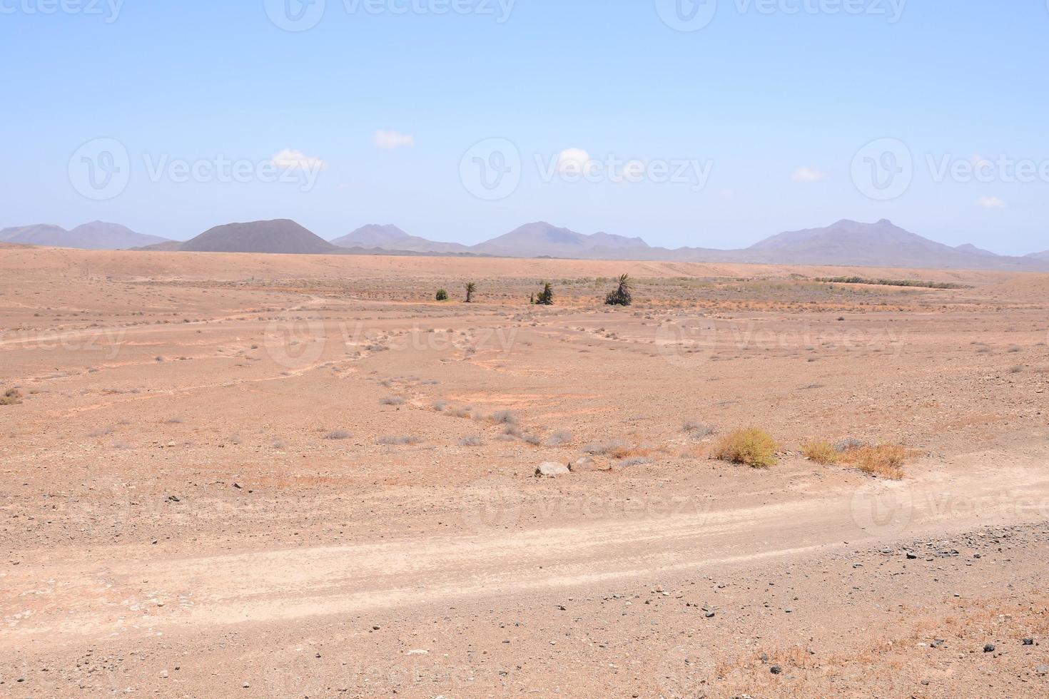 vista panorâmica do deserto foto