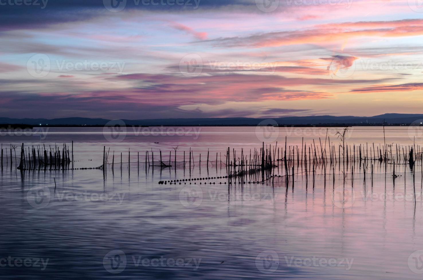 estuário de albufera em valência, espanha foto