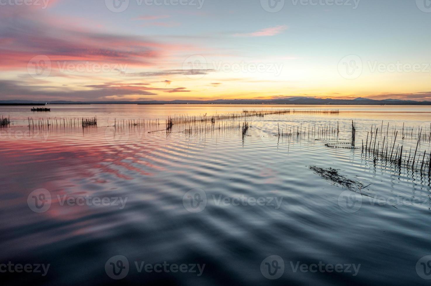 estuário de albufera em valência, espanha foto